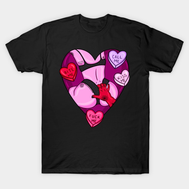 Satan Loves Me T-Shirt by BreezyArtCollections 